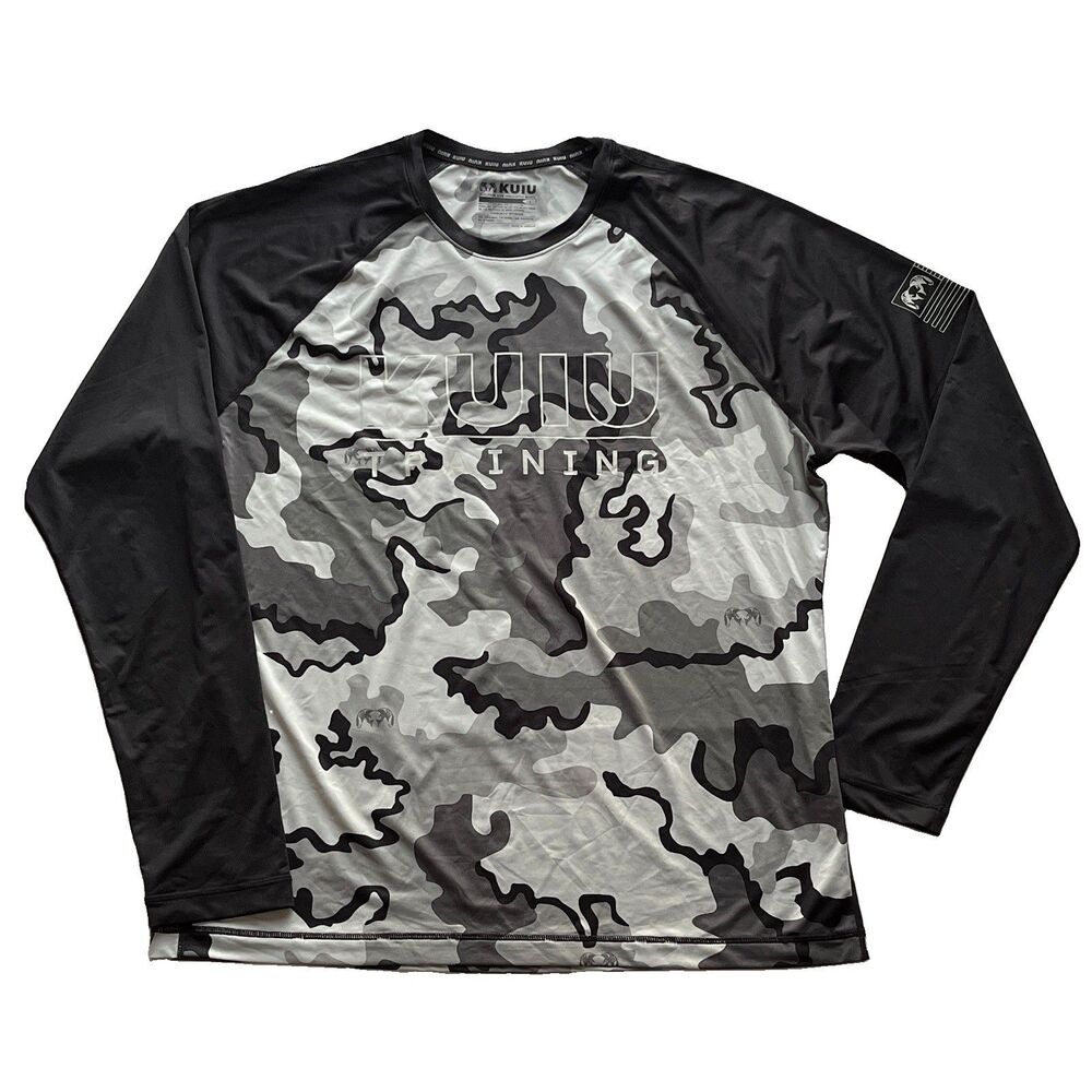 Kuiu Long Sleeve Hunting Shirt L Gray Camouflage Coolmax Wicking Base Layer